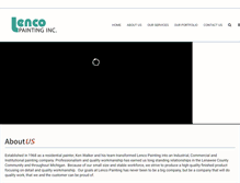 Tablet Screenshot of lencopaintinginc.com
